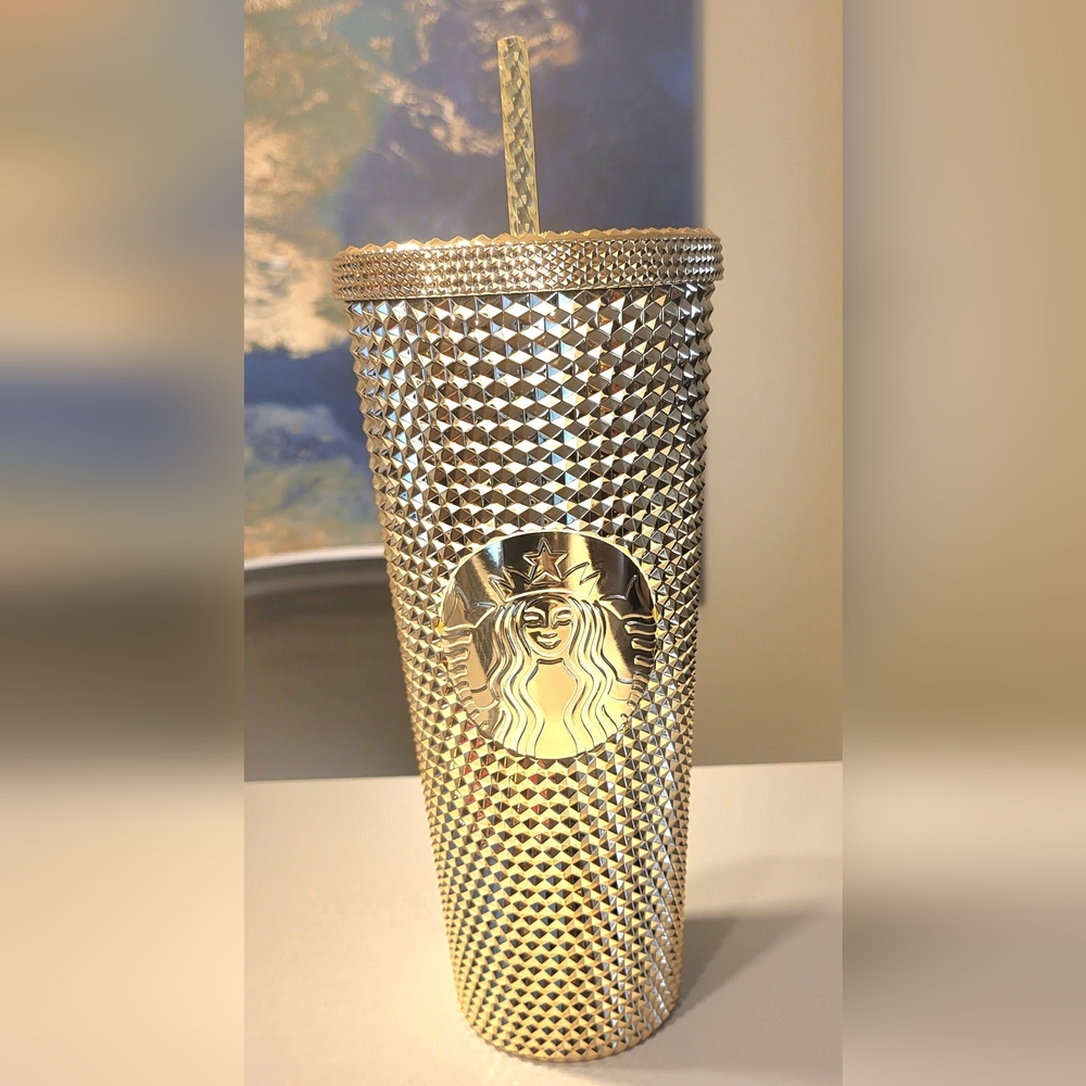 Starbucks Metallic Gold Tumbler Venti 24 oz
